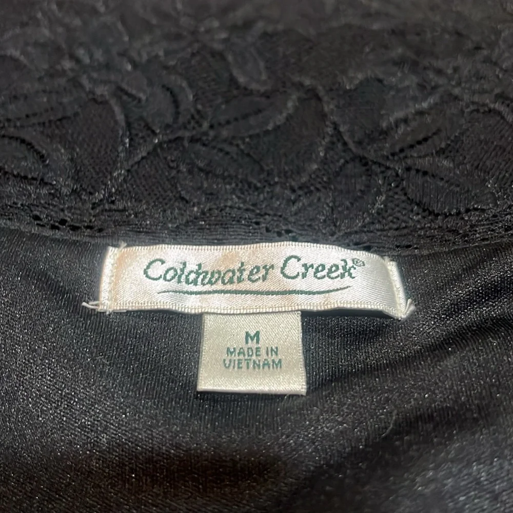 Coldwater Creek Elegant Black Lace Tank Top - Picture 7 of 10